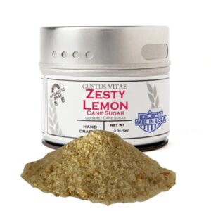 Açúcar Gourmet de Limão Siciliano Gustus Vitae - 57g - Sabor e Bem-Estar