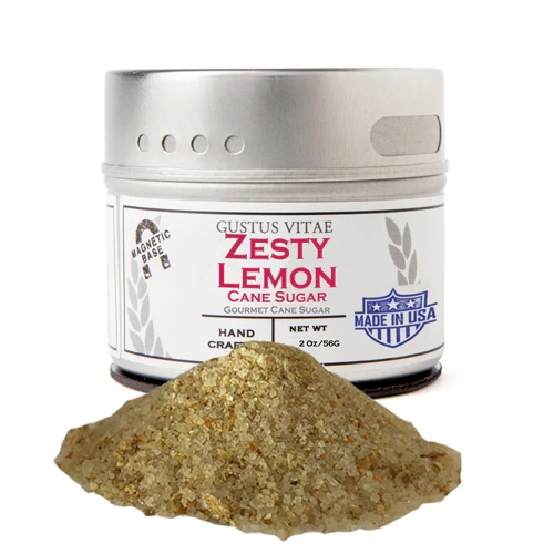 Açúcar Gourmet de Limão Siciliano Gustus Vitae - 57g - Sabor e Bem-Estar