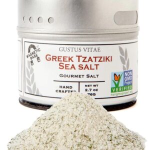 Comprar gustus vitae gourmet salt in magnetic tin greek tzatziki -- 2. 7 oz preço no brasil food & beverages seasoning blends seasonings & spices suplementos em oferta suplemento importado loja 73 online promoção -
