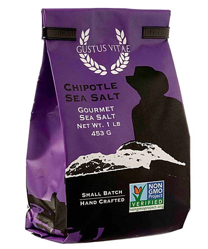 Sal Marinho Gourmet Chipotle Gustus Vitae 454g - Tempero Picante e Defumado