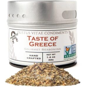 Tempero Gourmet Gustus Vitae Sabor Grécia em Lata Magnética - 40g