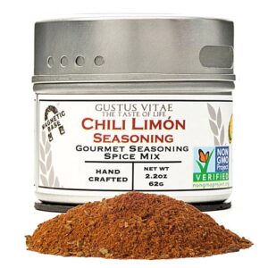 Tempero Gourmet Gustus Vitae Chili Limon em Lata Magnética - 62g