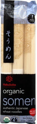 Macarrão Somen Orgânico Hakubaku 255g - Leveza e Sabor Natural