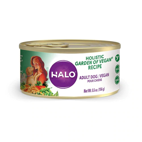 Halo Garden of Vegan Receita para Cães - 12 Latas de 156g Cada