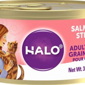 Comprar halo purely for pets adult wet cat food grain free salmon stew -- 3 oz each / pack of 12 preço no brasil dog food & treats pet health suplementos em oferta wet food suplemento importado loja 47 online promoção -