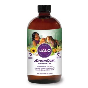 Halo VitaGlo Dream Coat 473ml: Suplemento Nutricional para Pelagem de Cães e Gatos