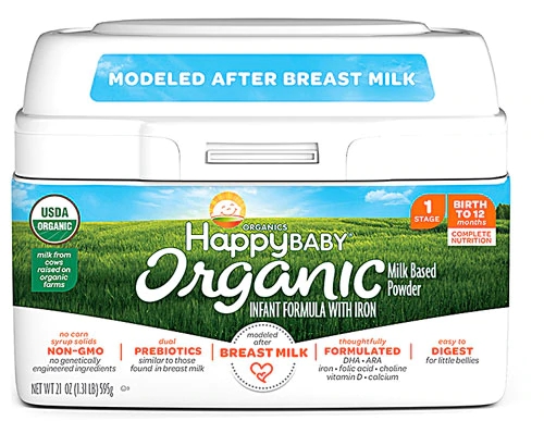 Fórmula Infantil Orgânica Happy Baby com Ferro - Fase 1 - 595g