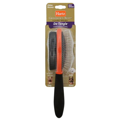 Escova Combinada Hartz Groomer's Best para Cães - 1 Unidade