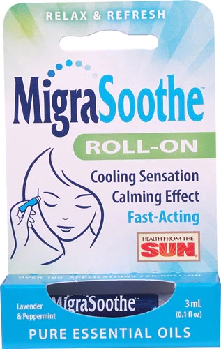 Health From the Sun MigraSoothe Roll-On for Headache, Lavender & Peppermint -- 0.1 fl oz