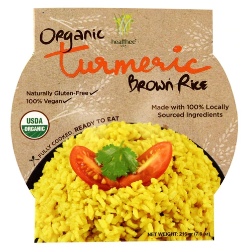 Healthee Tigela de Arroz Integral Orgânico com Cúrcuma - 215g