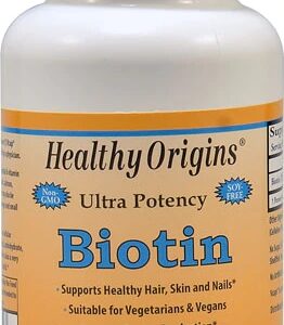Healthy Origins Biotina 10000 mcg - 60 Cápsulas Vcaps® - Saúde e Beleza