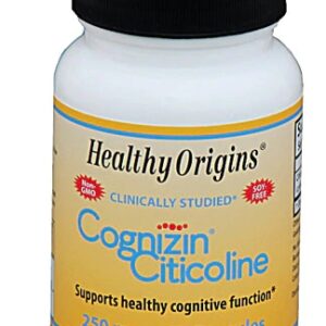 Healthy Origins Cognizin Citicolina 250 mg - 60 Cápsulas: Potencialize sua Mente