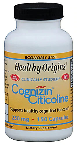 Healthy Origins Cognizin® Citicoline 250mg - 150 Cápsulas: Potencialize Sua Cognição e Energia