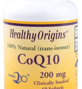 Healthy Origins CoQ10 200mg - 60 Cápsulas Gelatinosas: Energia e Vitalidade para o Seu Dia