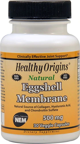 Healthy Origins Membrana de Casca de Ovo - NEM® 500 mg - 30 Cápsulas Vegetais