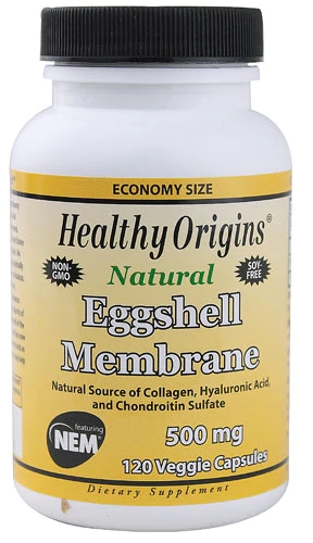 Healthy Origins Membrane de Casca de Ovo 500mg - 120 Cápsulas Veggie