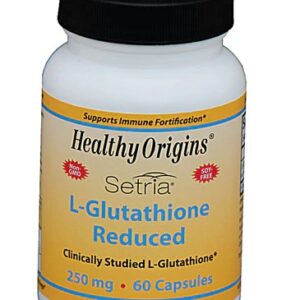Healthy Origins L-Glutathione Reduced 250mg - 60 Cápsulas