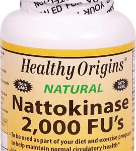 Healthy Origins Nattokinase 2000 FUs - 100mg - 60 Cápsulas Veganas - Saúde Cardiovascular