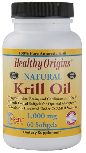 Óleo de Krill Healthy Origins 1000mg 60 Cápsulas - Saúde e Bem-Estar