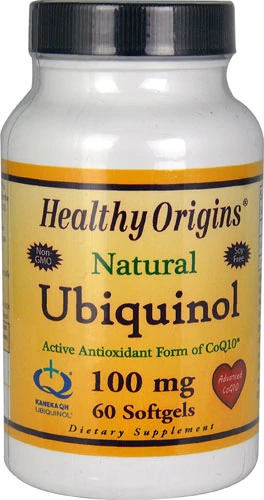 Healthy Origins Natural Ubiquinol 100mg - 60 Cápsulas Gelatinosas
