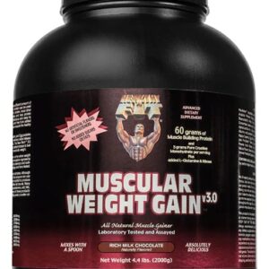 Ganho de Massa Muscular 'Healthy'N Fit Nutritionals Muscular Weight Gain Rich Milk Chocolate - 2kg
