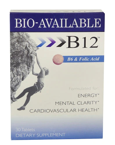Heaven Sent Vitamina B12 Biodisponível com B6 e Ácido Fólico - 30 Comprimidos Sublinguais