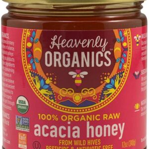 Comprar heavenly organics organic raw acacia honey -- 12 oz preço no brasil food & beverages honey raw honey suplementos em oferta sweeteners & sugar substitutes suplemento importado loja 27 online promoção -