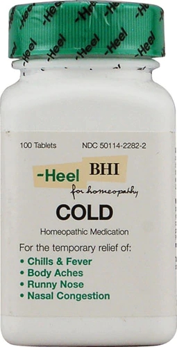 MediNatura BHI Cold Homeopathic Medication -- 100 Tablets