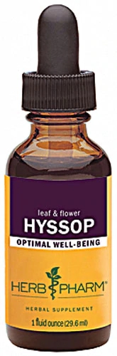 Extrato de Hissopo Herb Pharm para Bem-Estar Ótimo - 30ml