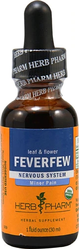 Extrato Orgânico de Tanacetum Parthenium (Erva-de-São-João) Herb Pharm - 30ml para o Sistema Nervoso