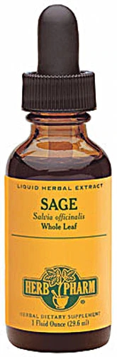 Extrato de Sálvia Orgânica Herb Pharm Folha Inteira Líquido 30ml