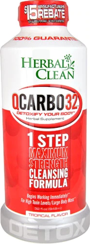 Herbal Clean QCarbo32™ Tropical Detox 960ml - Fórmula Avançada