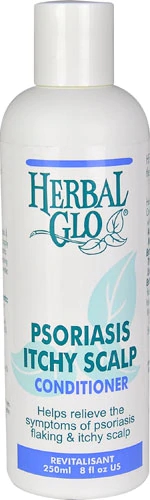 Herbal Glo Condicionador Couro Cabeludo Psoríase 237ml - Alívio da Coceira e Irritação