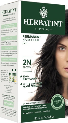 Herbatint Gel de Coloração Permanente 2N Marrom - 135ml: Cabelos Vibrantes e Saudáveis