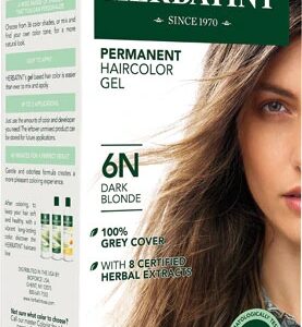 Tintura de Cabelo Permanente Herbatint 6N Loiro Escuro 133ml - Cor Natural e Saudável