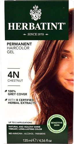 Herbatint Gel Coloração Permanente 4N Castanho Natural - 150ml