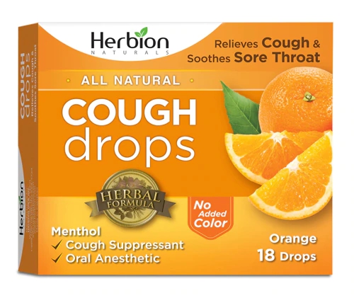 Gotas para Tosse Herbion Laranja Natural - 18 Unidades
