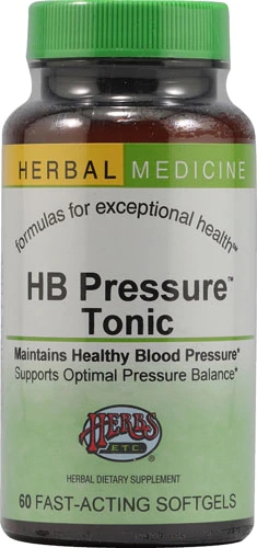 Herbs Etc. HB Pressure™ Tonic 60 Cápsulas Gelatinosas - Bem-Estar Cardiovascular