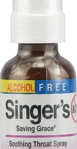 Herbs Etc. Singer's Saving Grace® Força Profissional Sem Álcool - 30ml para Voz Saudável