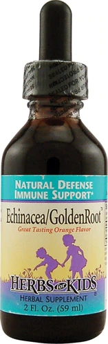 Echinacea GoldenRoot Laranja para Crianças - Extrato Líquido 59ml - Suporte Imunológico Natural