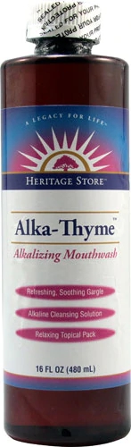Enxaguante Bucal Alka-Thyme Heritage Products 473ml - Higiene e Bem-Estar Natural