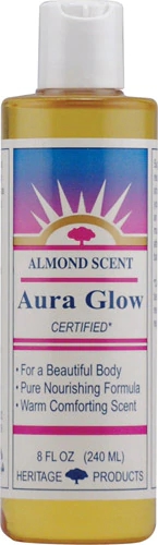 Loção Massageadora Aura Glow Heritage Products Amêndoa 237ml - Pele Hidratada e Revigorada