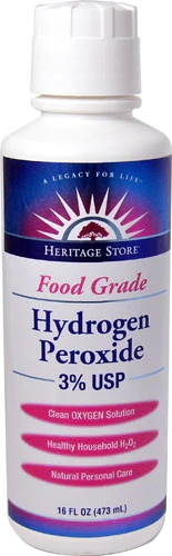 Água Oxigenada Heritage Products 3% USP - 473ml Desinfetante e Higienizador