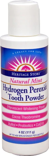 Pó Dental Heritage Products Peróxido de Hidrogênio Menta Natural - 113g