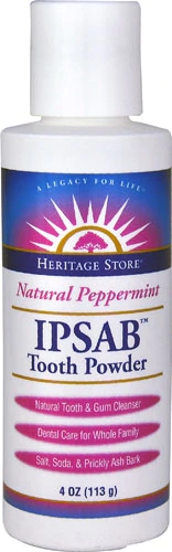 Heritage Products IPSAB® Toothpowder Pasta de Dente em Pó Menta 113g