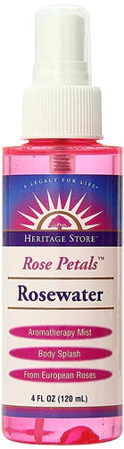 Água de Rosas Heritage Products com Pétalas de Rosa - 118ml - Hidratação e Revitalização Facial