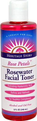 Heritage Products Rosewater Facial Toner Pétalas de Rosa 236ml - Hidratação e Revitalização Natural