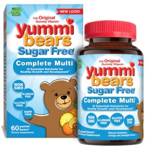 Hero Nutritionals Yummi Bears Multivitamínico Completo Sem Açúcar - 60 Gomas
