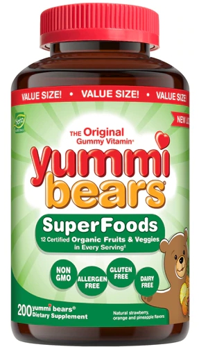 Hero Nutritionals Yummi Bears Suplemento Vitamínico - 200 Gomas