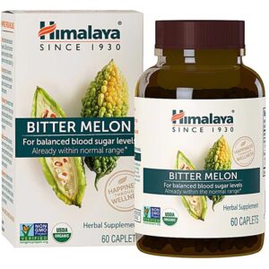 Himalaya Melão Amargo Orgânico - 60 Cápsulas Vegetarianas - Controle de Glicose